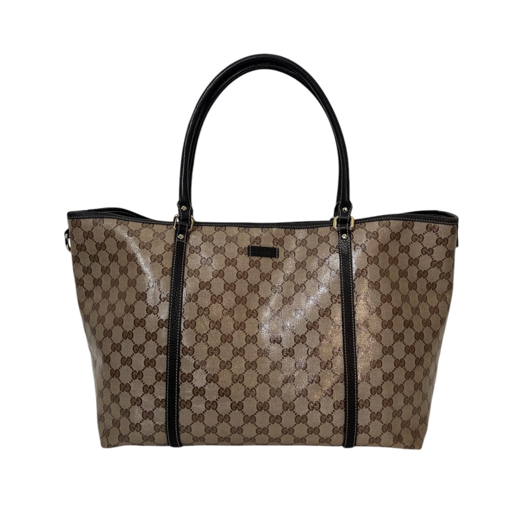 Gucci GG Crystal Canvas Large Joy Tote Designer Exchange Consignment TO