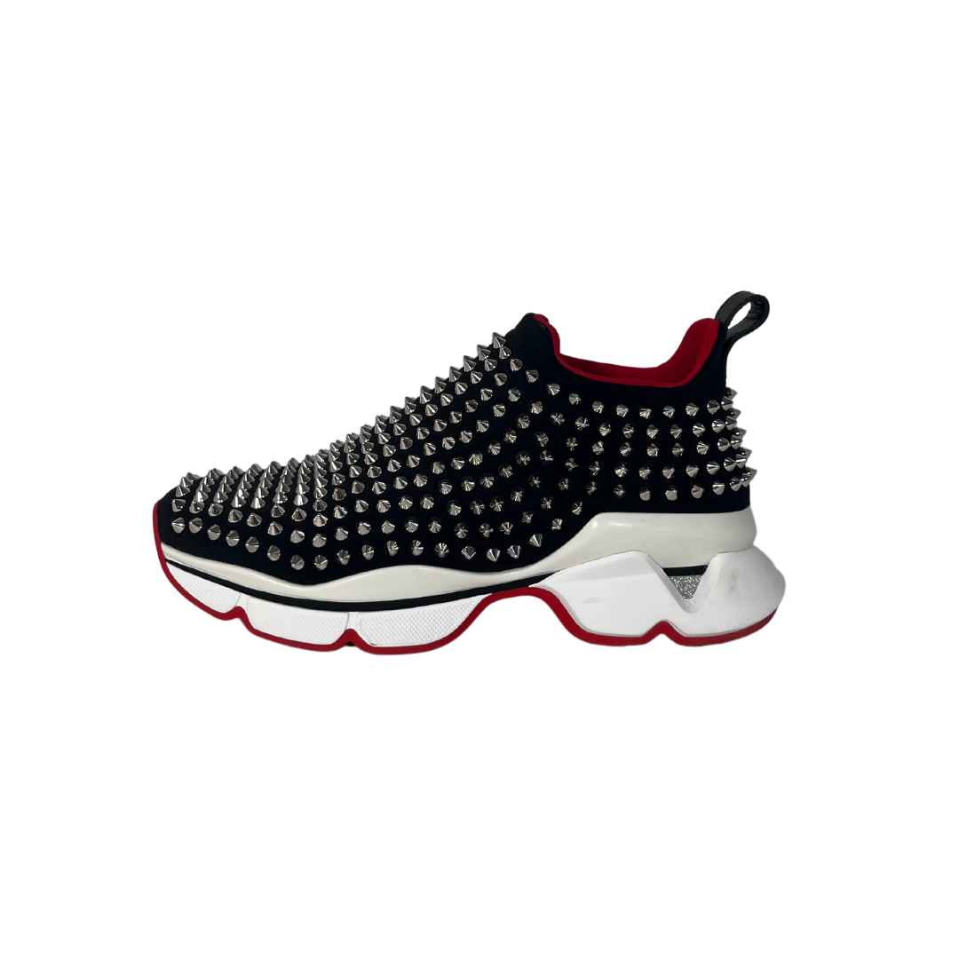 Christian Louboutin Authenticated Spike Sock Trainer
