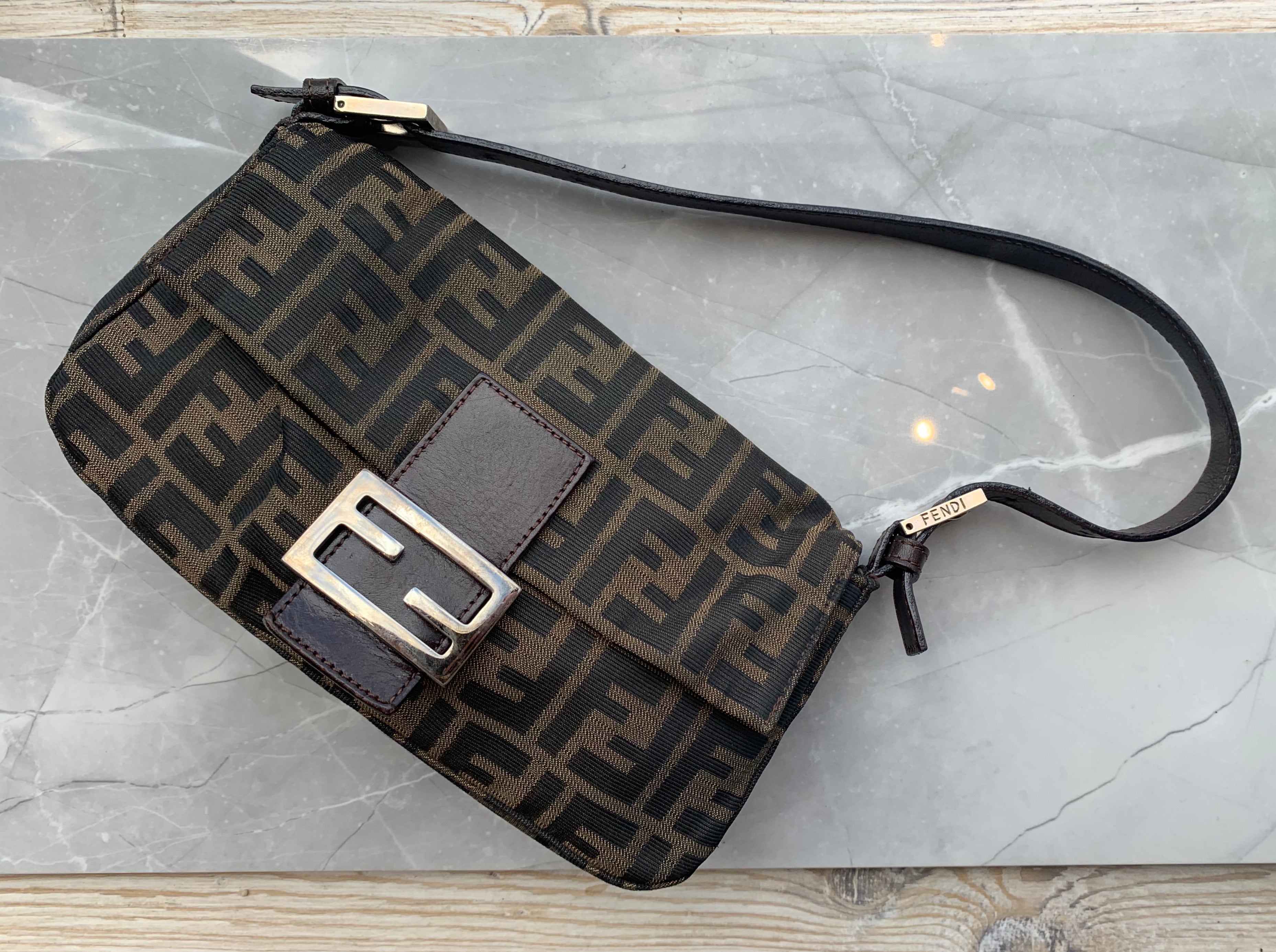 Vintage 00's Fendi Zucca Mama Baguette – For the Ages