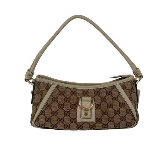 Gucci Guccissima Canvas D-Ring Abbey Baguette Bag