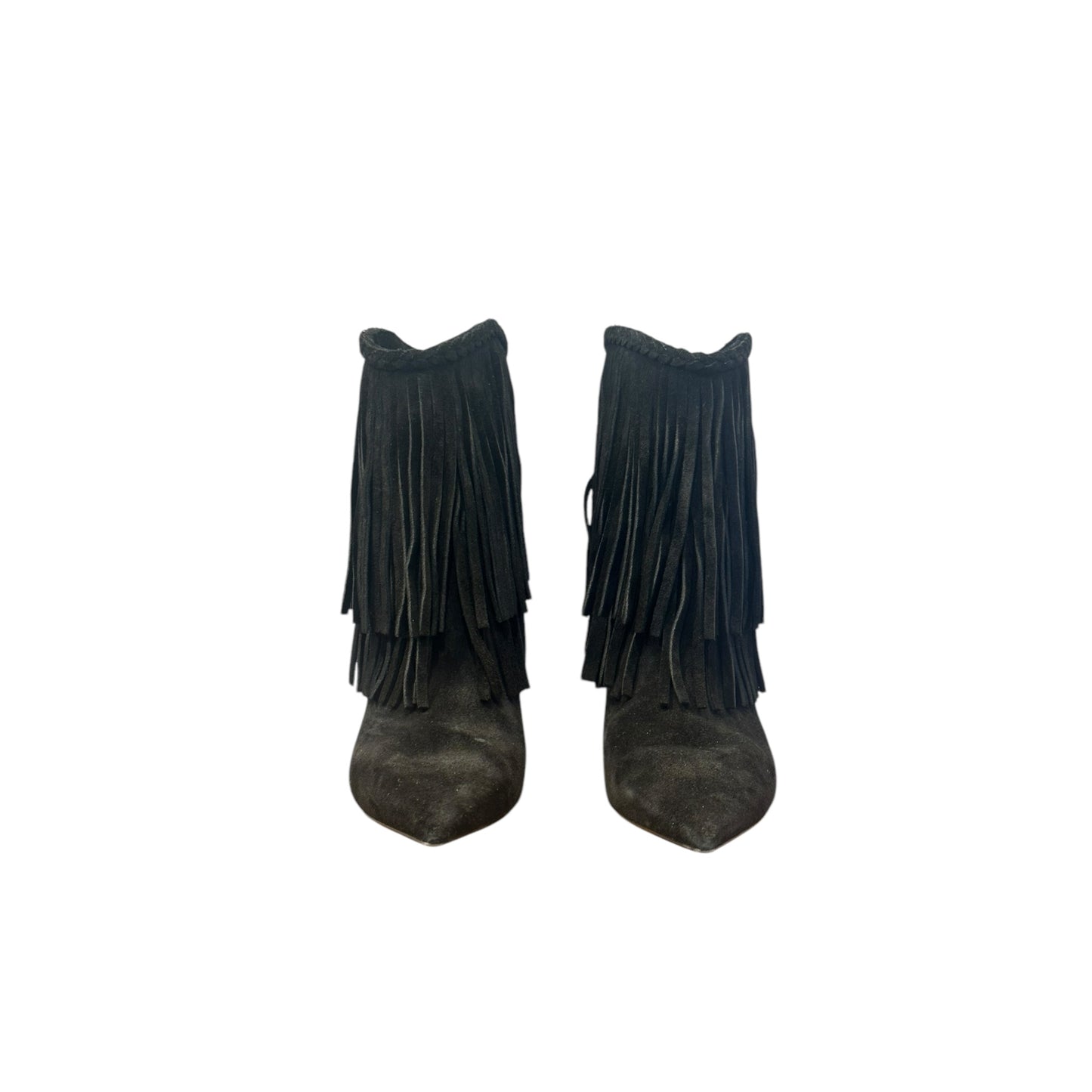 Saint Laurent Charloette 55 Fringe Boots - Size 37