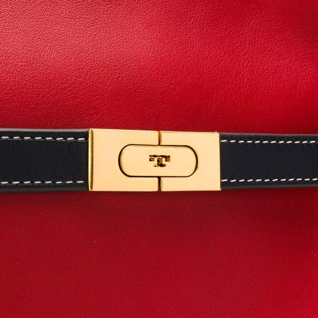 Tory Burch Leather Lee Radziwill Double Bag