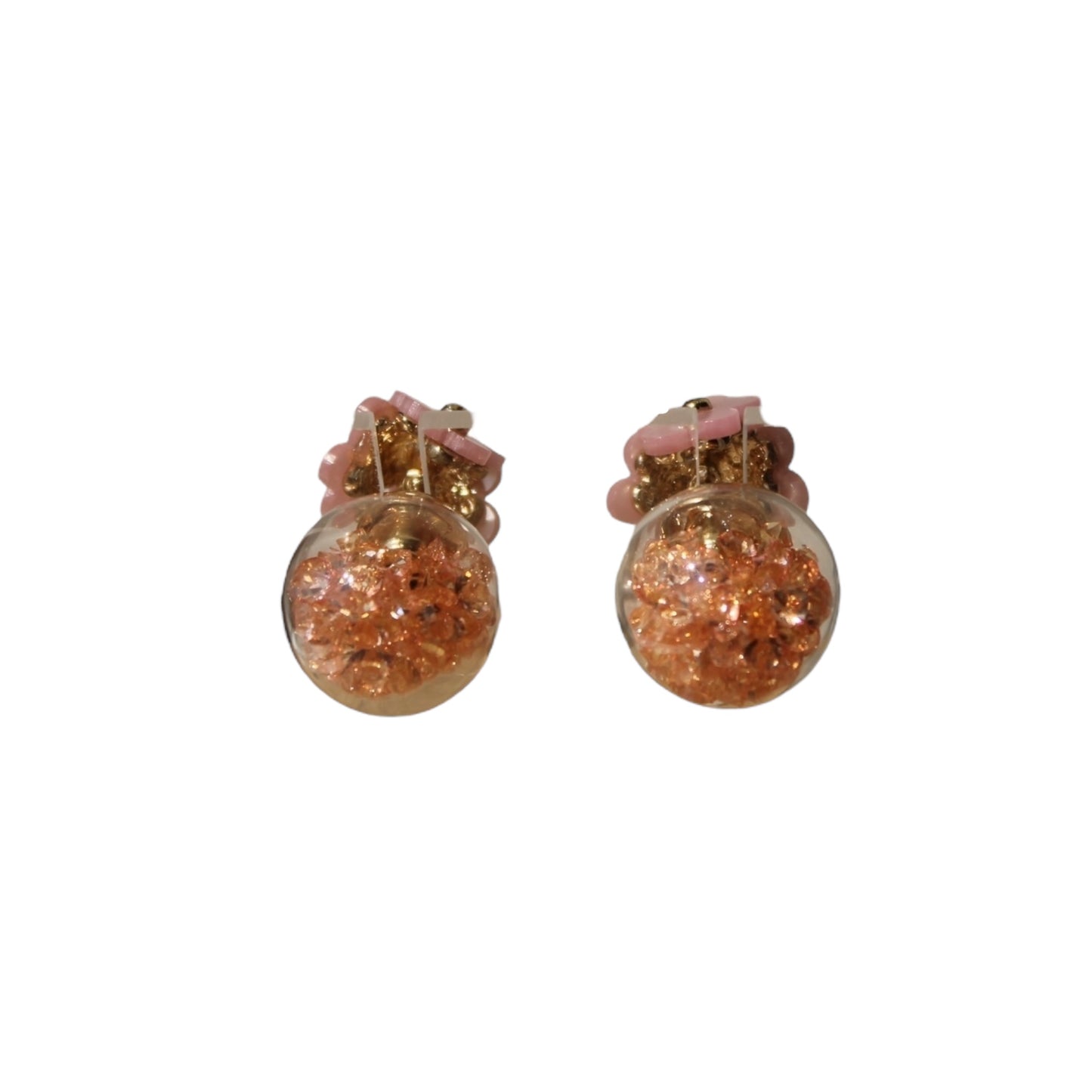 Christian Dior Christian Dior Flower Resin Tribales Earrings