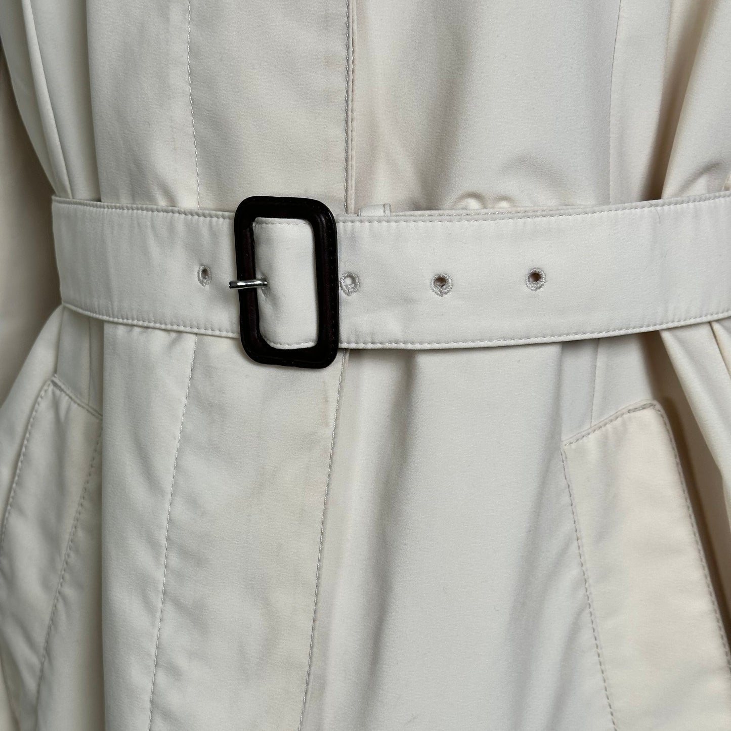 Prada Belted Padded Trench Coat