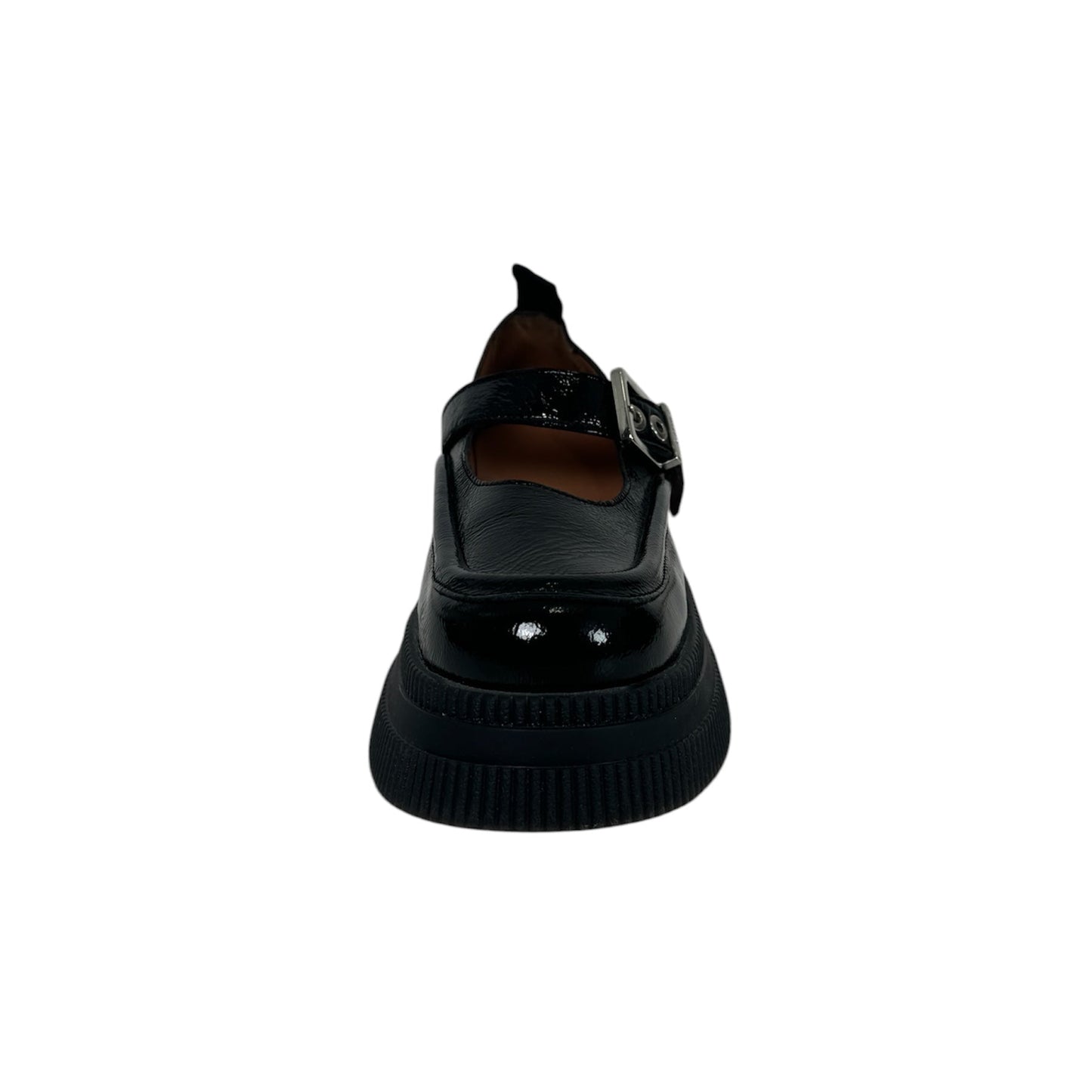 Ganni Black Patent Mary Jane Creepers (Size 40)