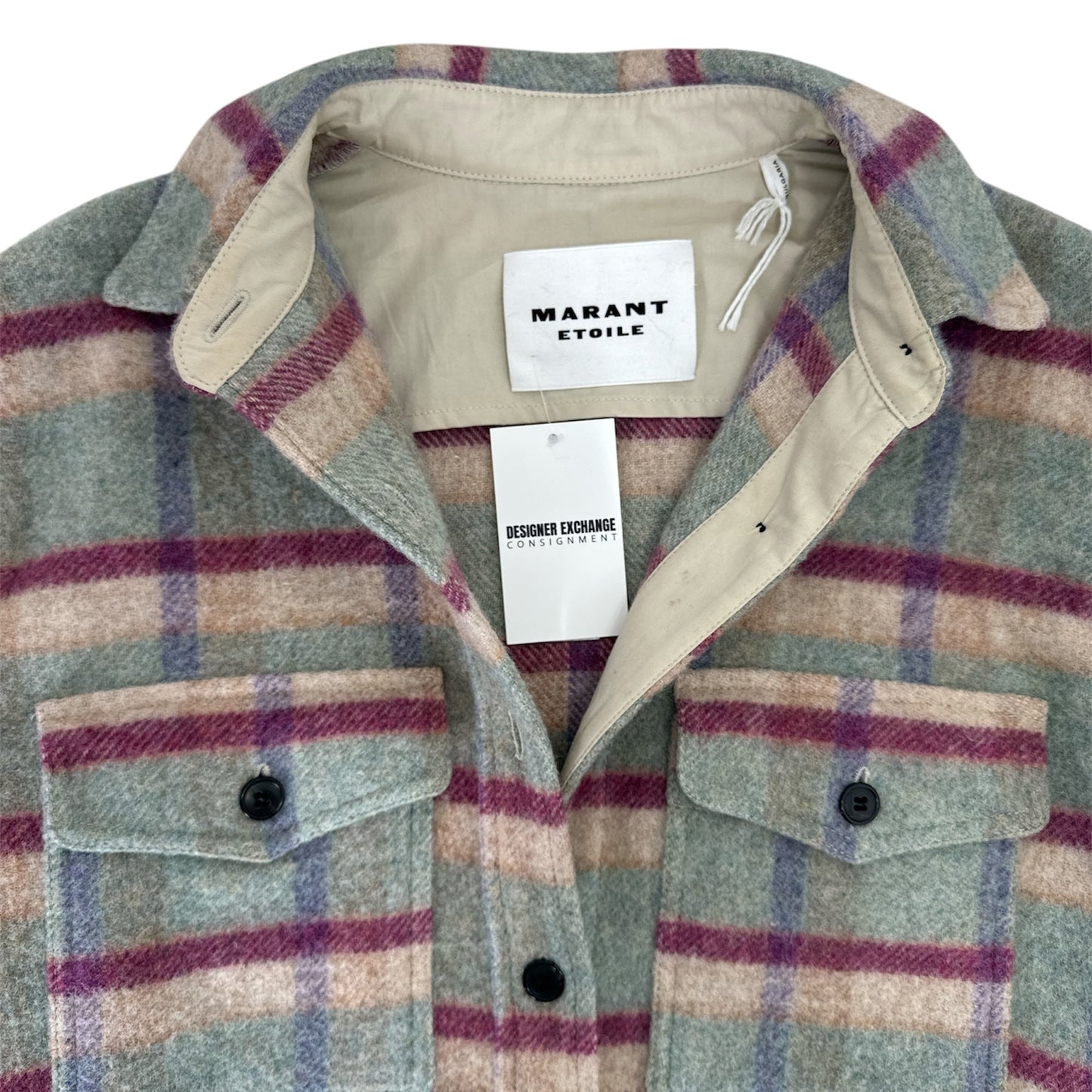 Isabel Marant Étoile Plaid Print Wool Jacket