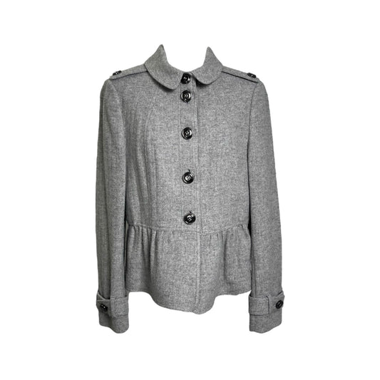 Burberry London Wool Peplum Jacket