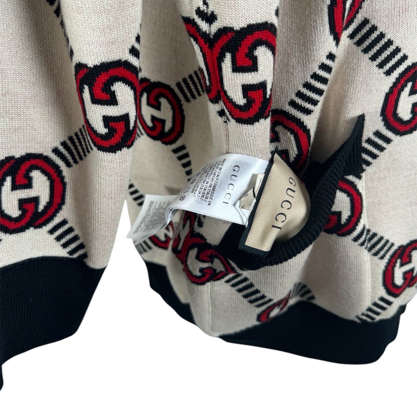 Gucci Interlocking GG Logo Reversible Printed Cardigan