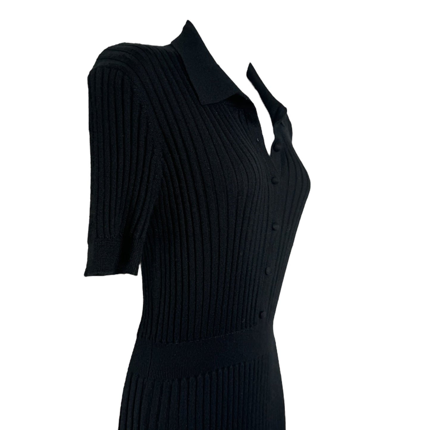 Gabriela Hearst Amor Ribbed Silk & Cashmere Midi Dress