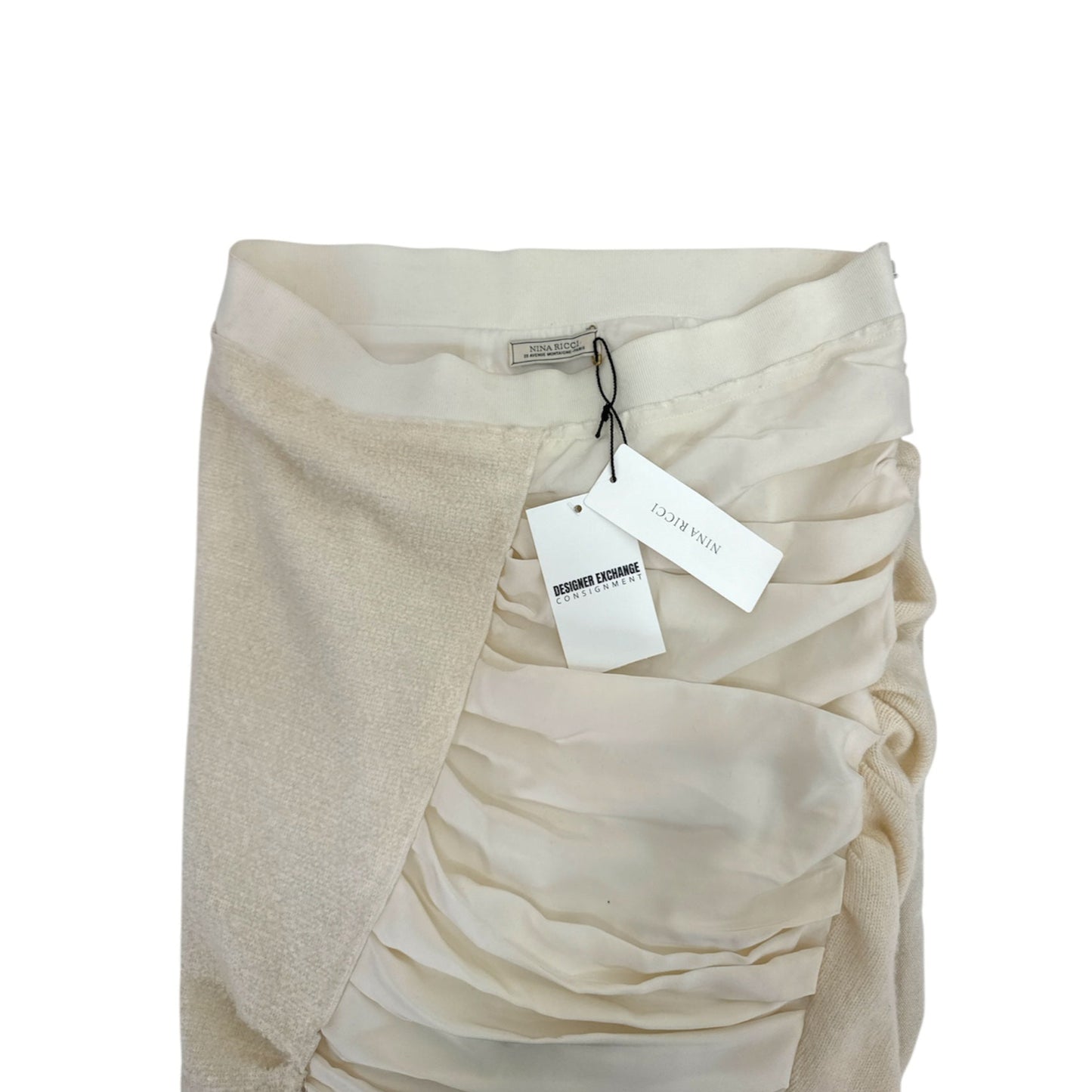 Nina Ricci Ruched Knit Midi Skirt