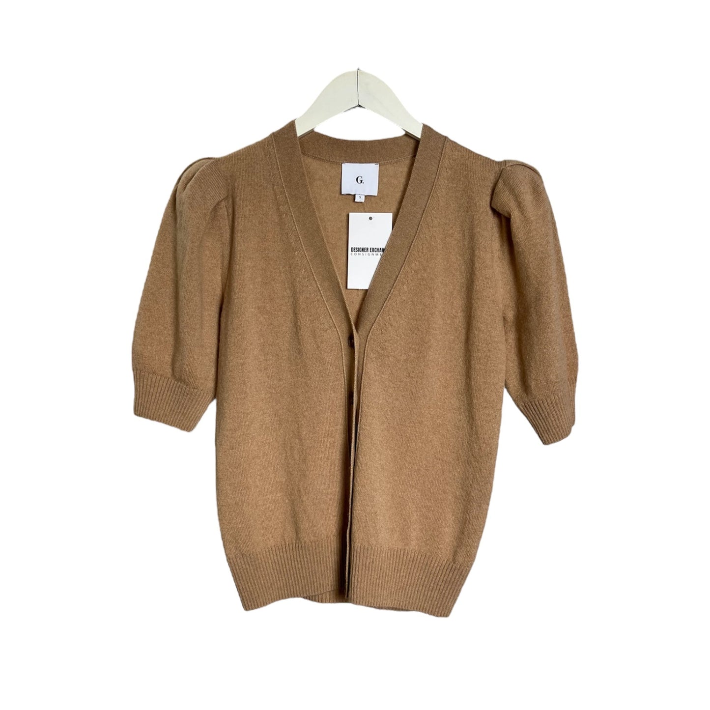 G. Label by Goop Juliette Short-Sleeve Cashmere Cardigan