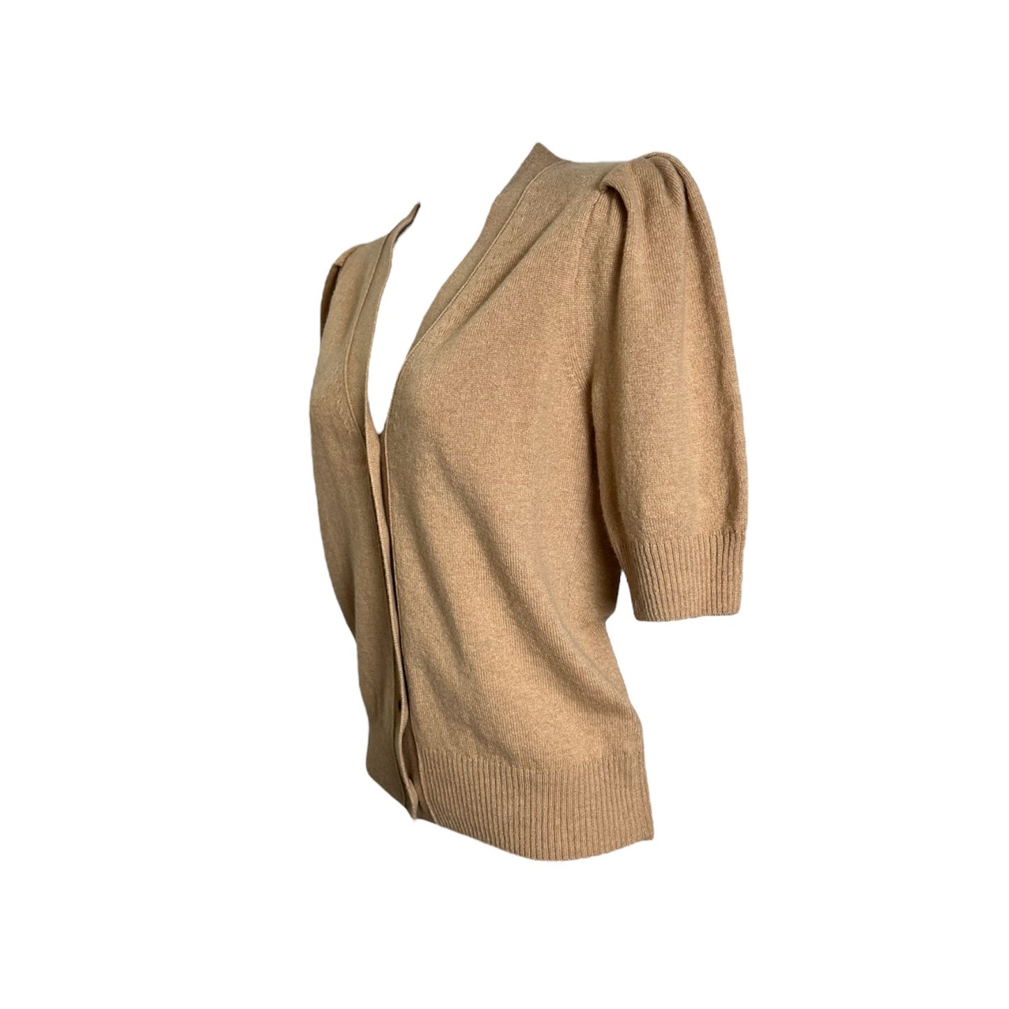 G. Label by Goop Juliette Short-Sleeve Cashmere Cardigan