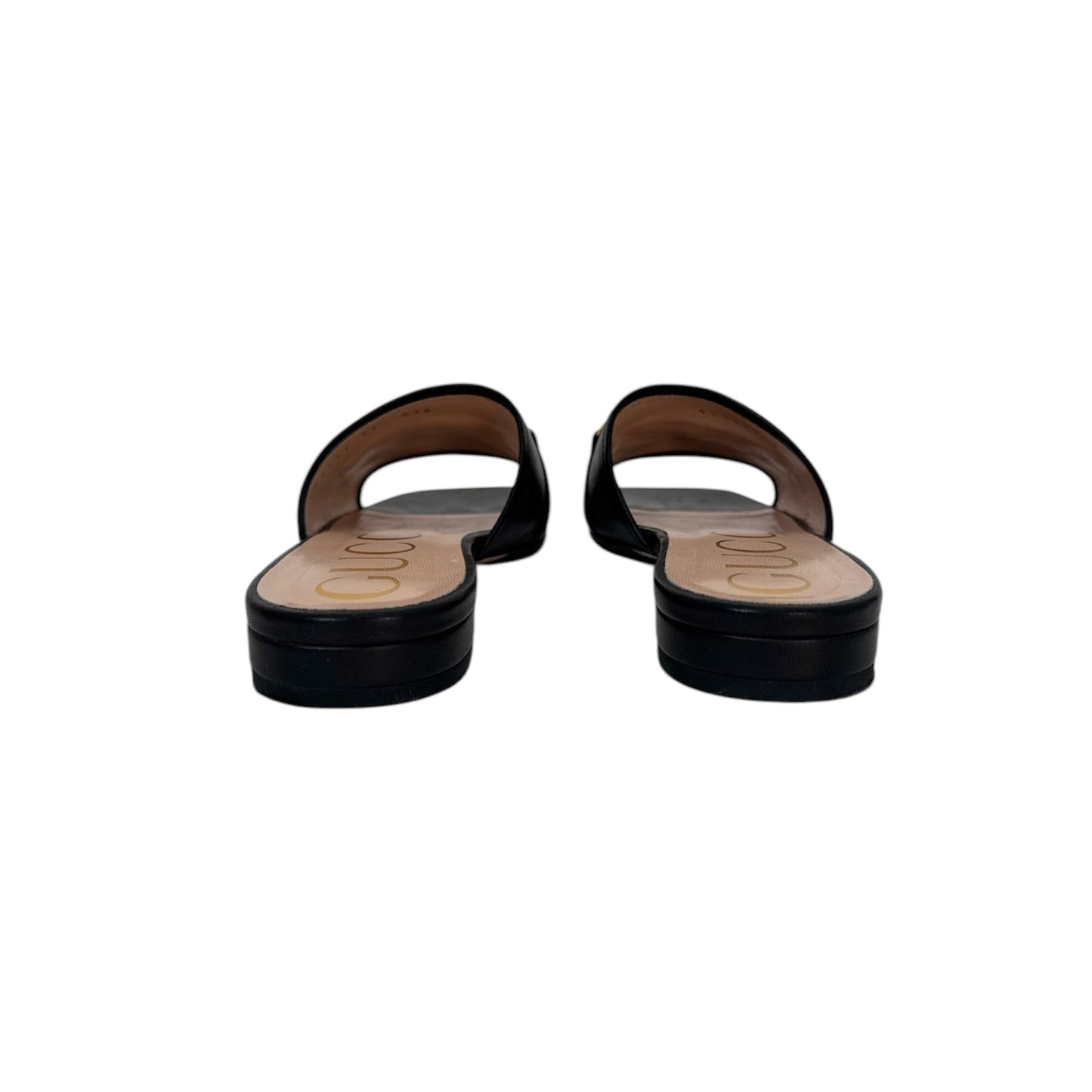 Gucci Leather 1955 Horsebit Slides (Size 37)