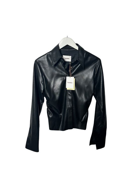 Nanushka Shado Vegan Leather Shirt (M)