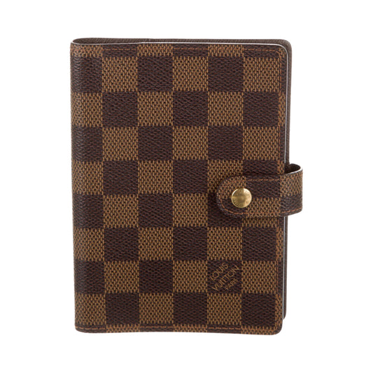 Louis Vuitton Vintage Damier Ebene Small Ring Agenda Cover