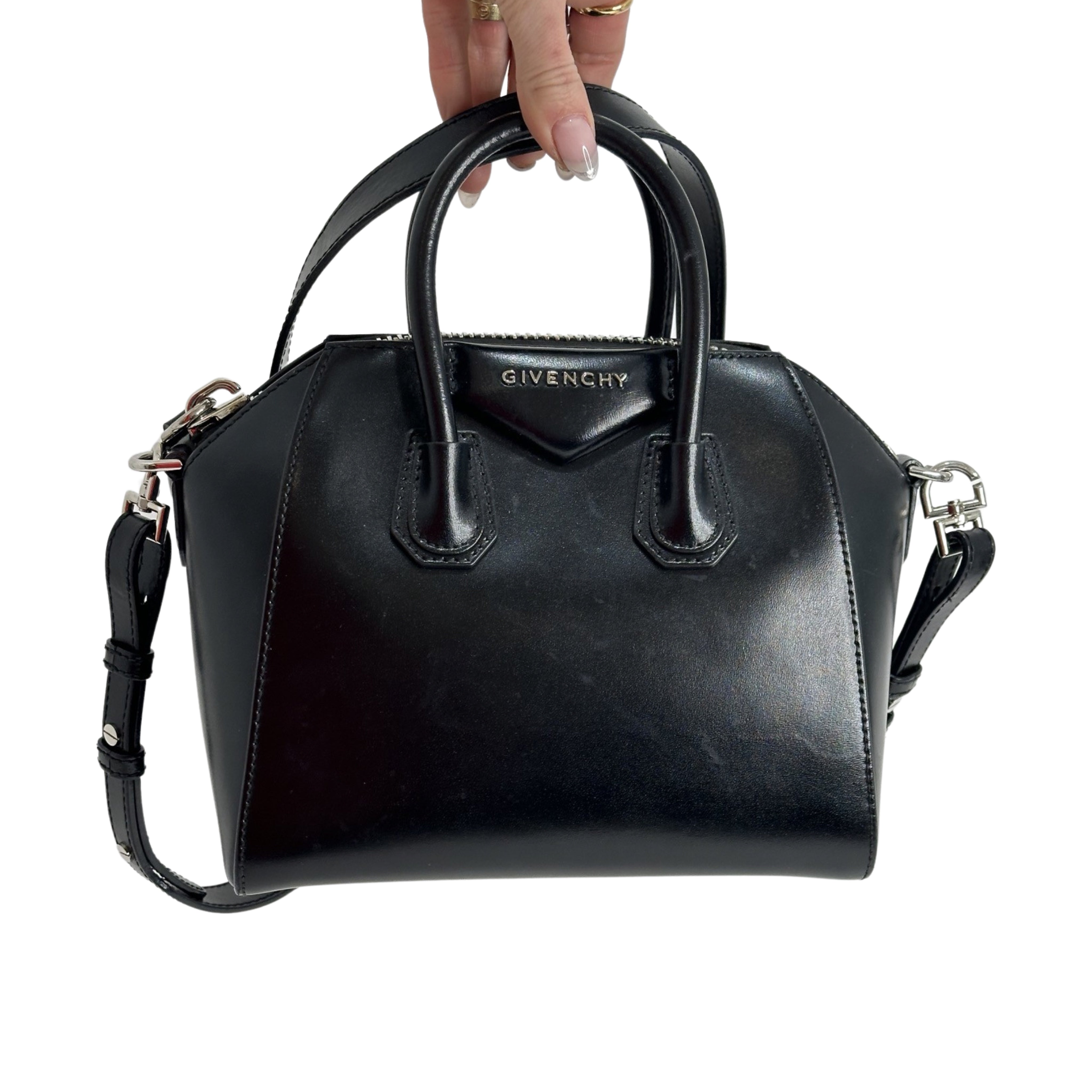 Givenchy Mini Leather Antigona Bag Designer Exchange Consignment TO