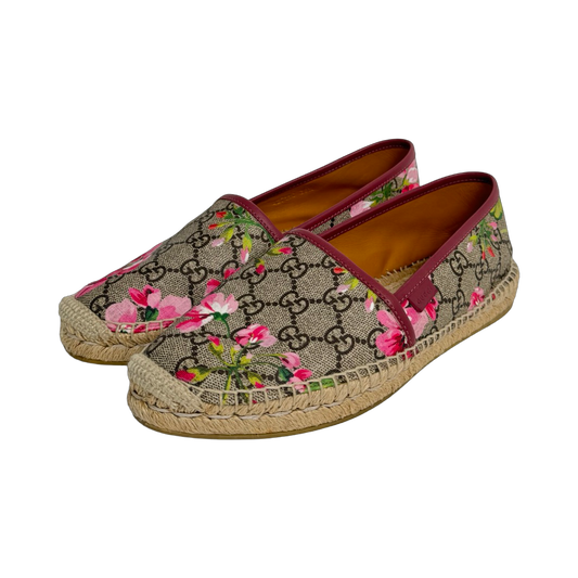 Gucci GG Flora Print Espadrilles (Size 39)