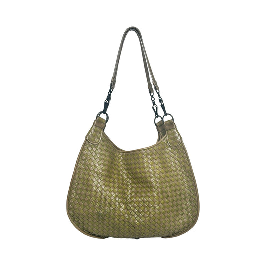 Bottega Veneta Intreciato Nappa Leather Hobo Tote Bag