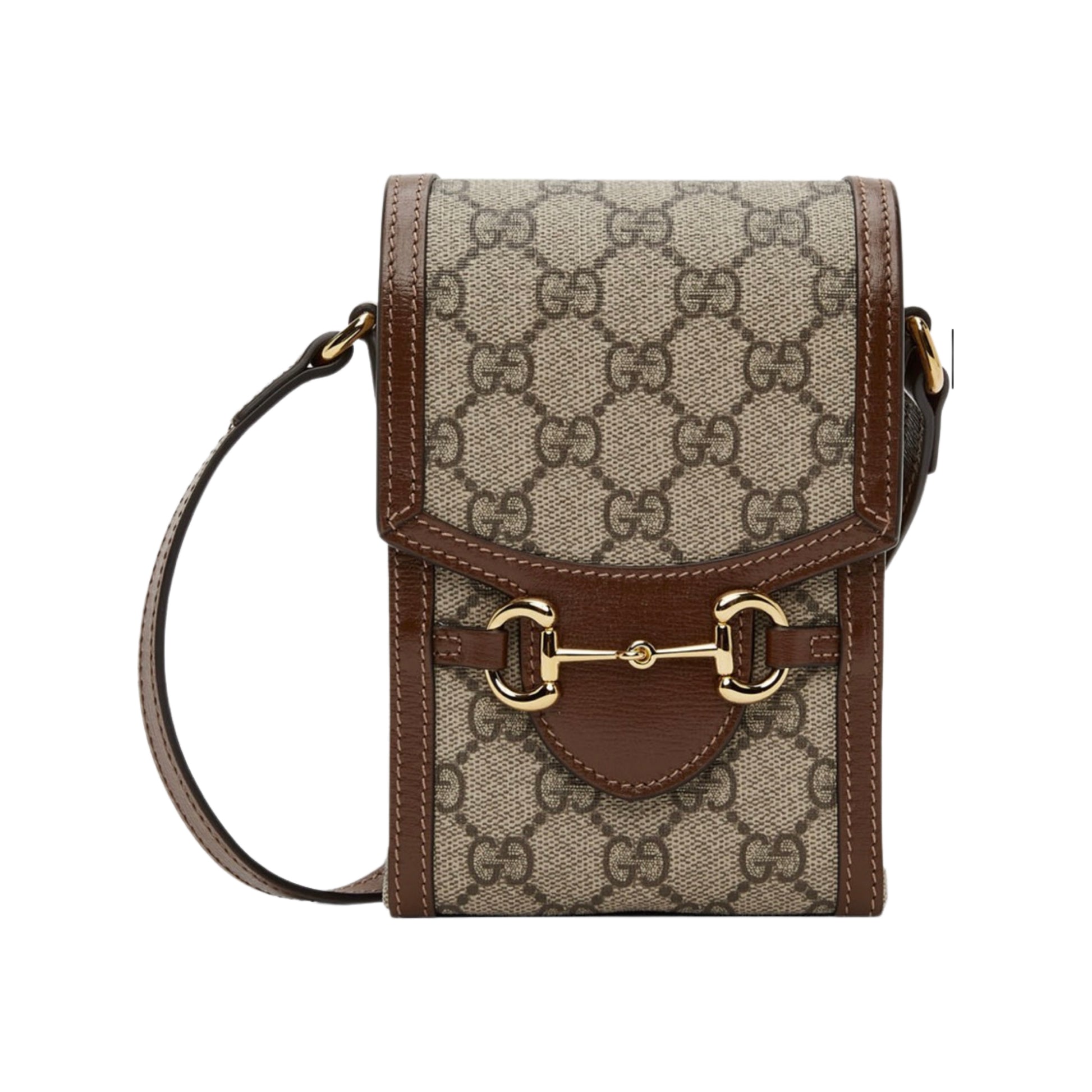 Gucci Horsebit 1955 Mini Bag GG Denim/ Brown Leather – Coco Approved Studio