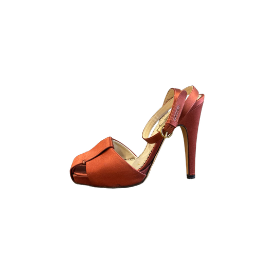 Saint Laurent Rive Gauche Satin Pumps (Size 37)