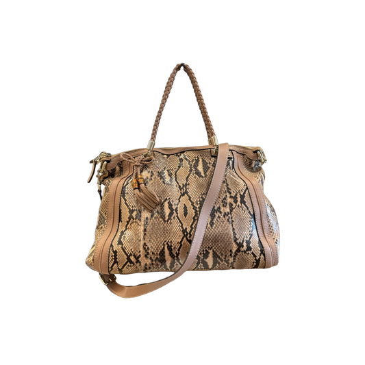 Gucci Python Medium Bella Hobo Bag