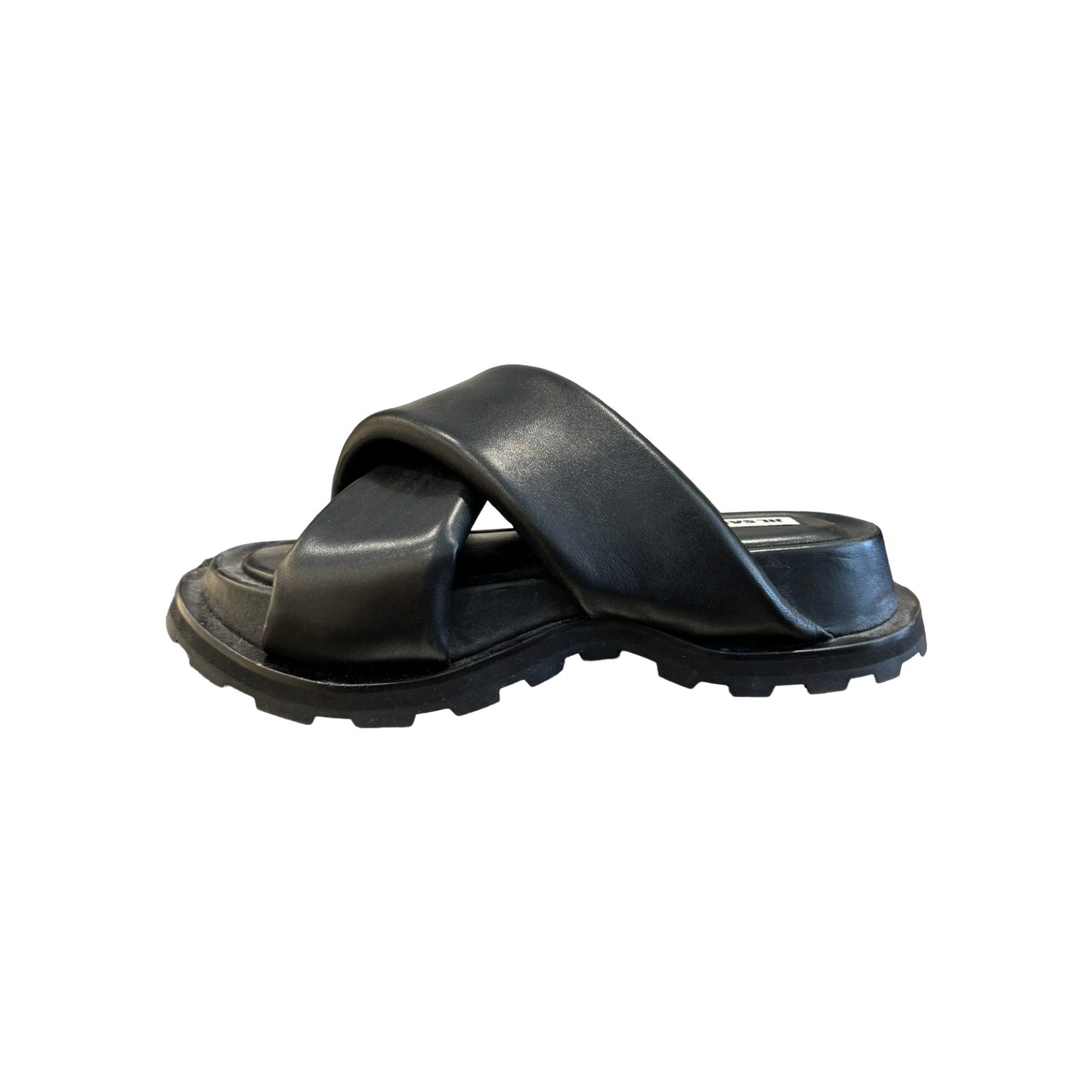 Jil Sander Leather Crossover Sandals (Size 41)