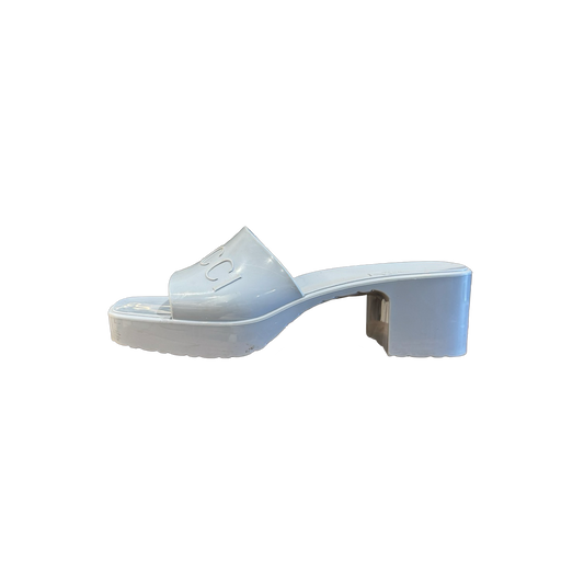 Gucci Rubber Platform Mules (Size 38)