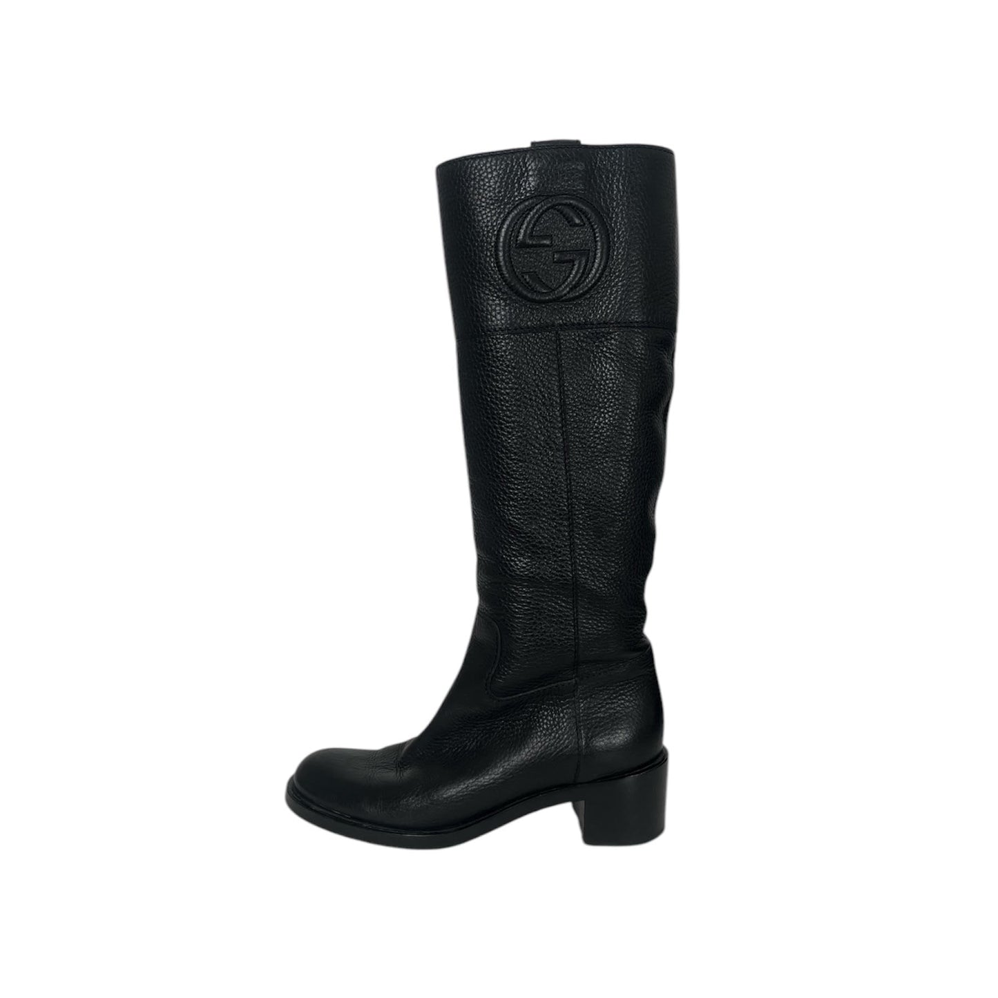 Gucci Leather Riding Boots (Size 37.5)