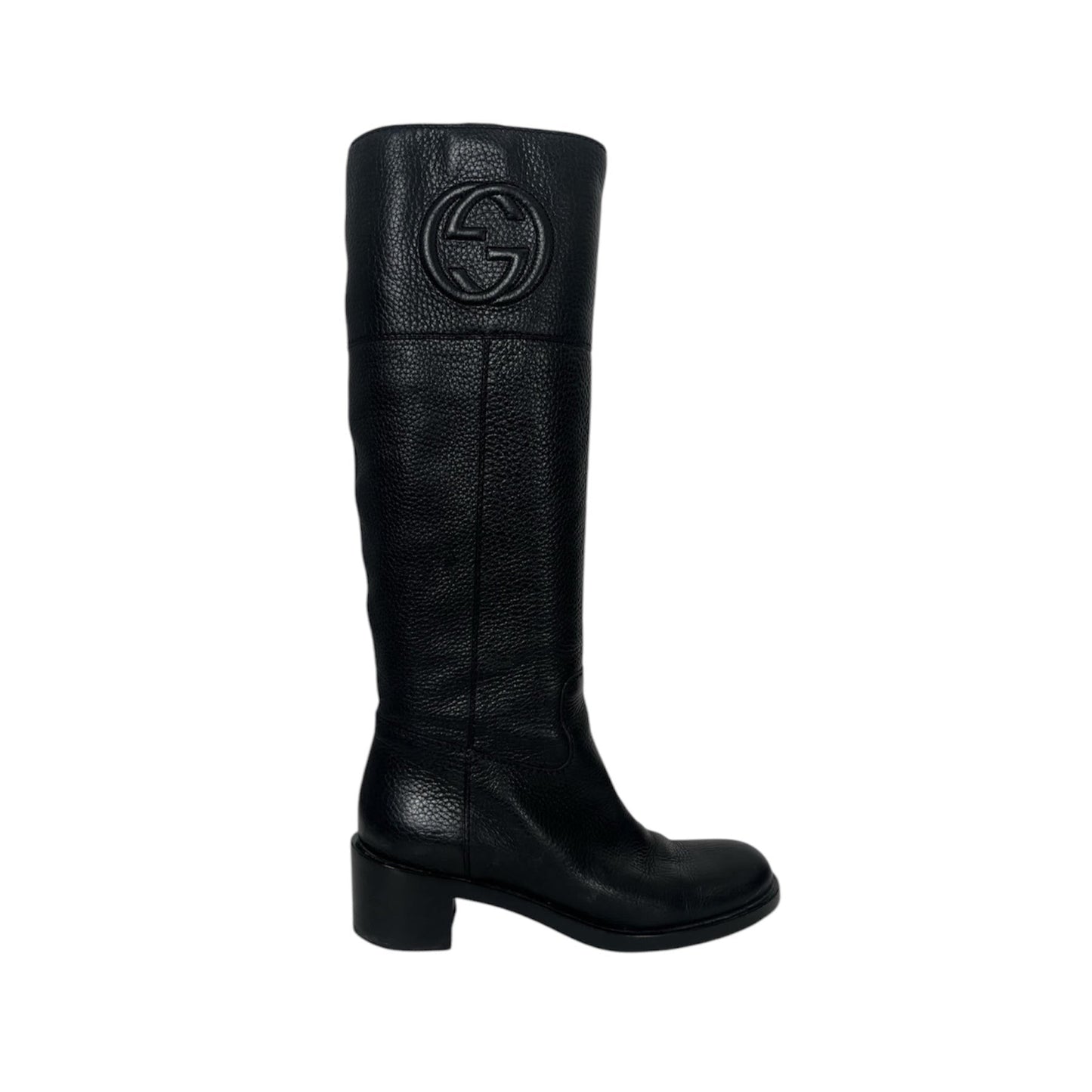 Gucci Leather Riding Boots (Size 37.5)