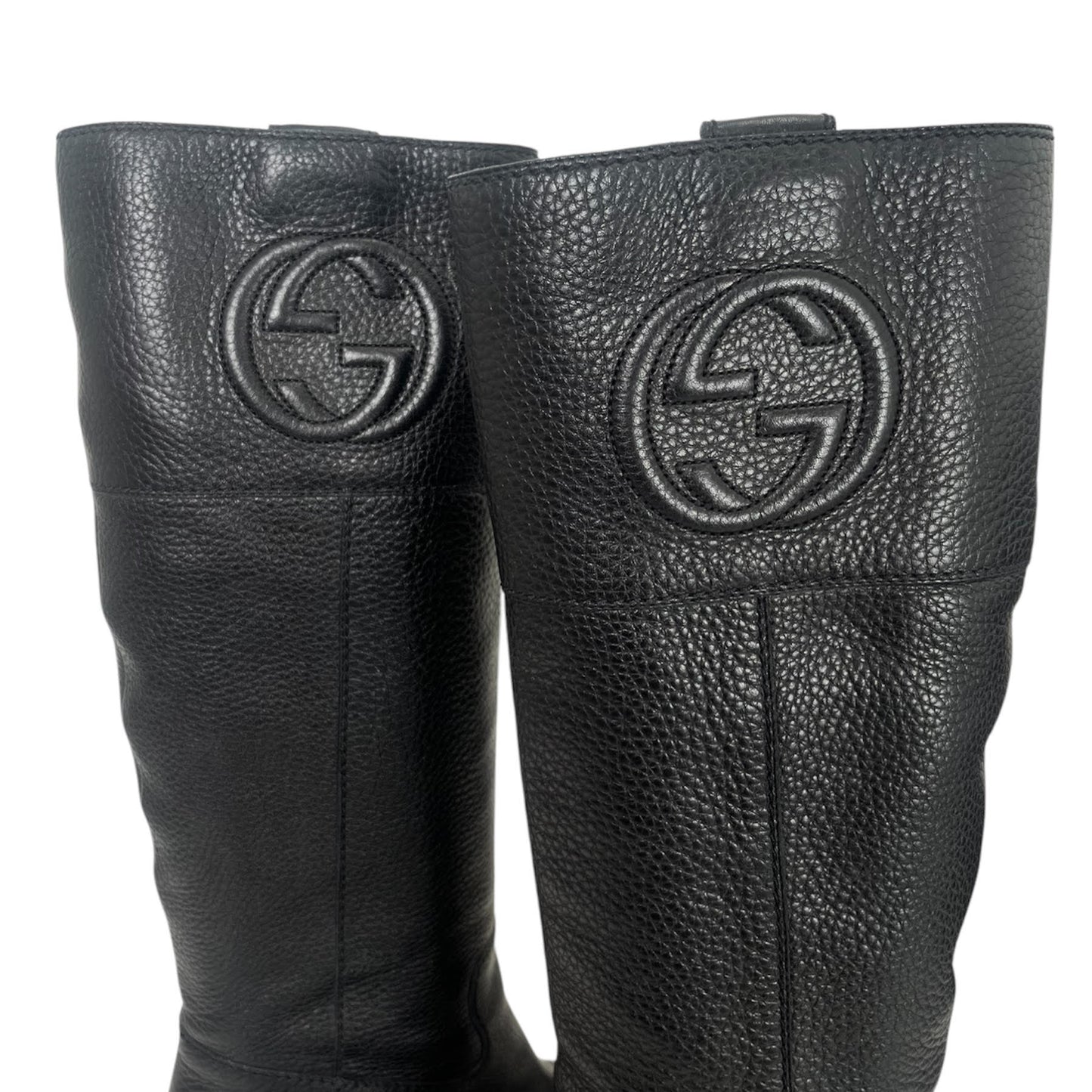 Gucci Leather Riding Boots (Size 37.5)