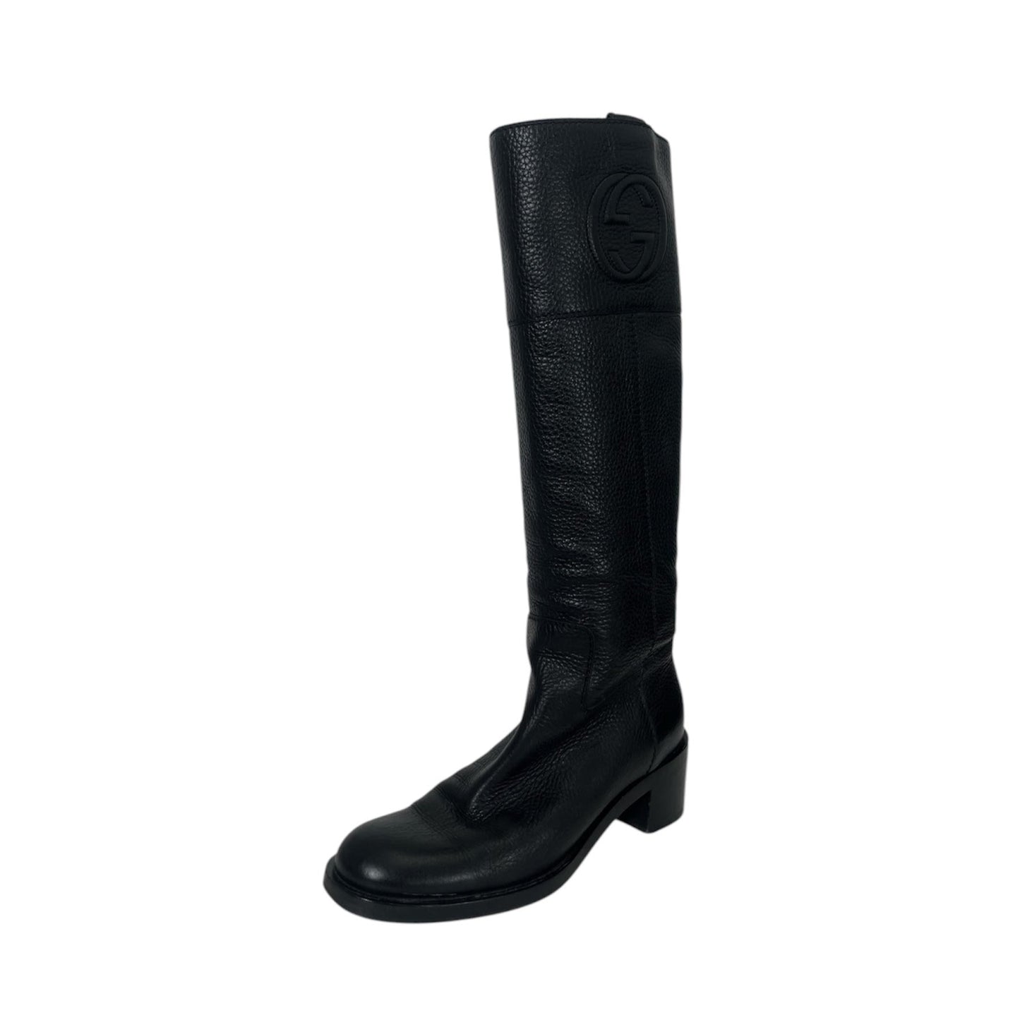 Gucci Leather Riding Boots (Size 37.5)