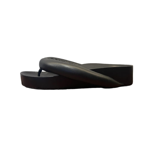 Jil Sander Oversized Leather Flip Flops (Size 41)