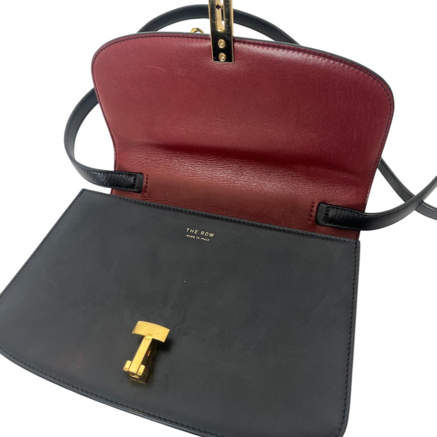 The Row Sofia 8.75 Leather Crossbody Bag