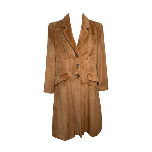 Giorgio Armani Camel Alpaca Wool Coat