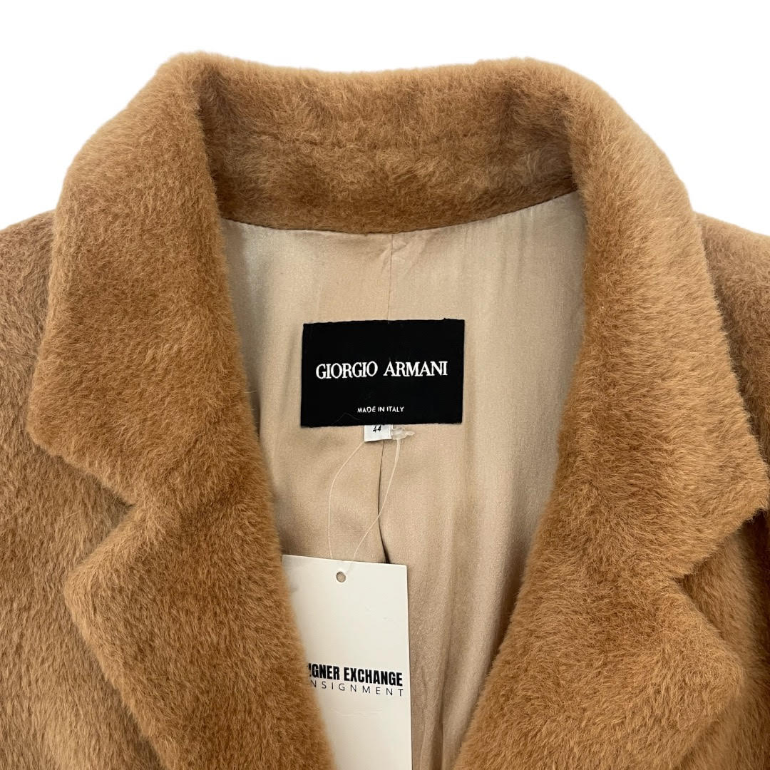 Giorgio Armani Camel Alpaca Wool Coat