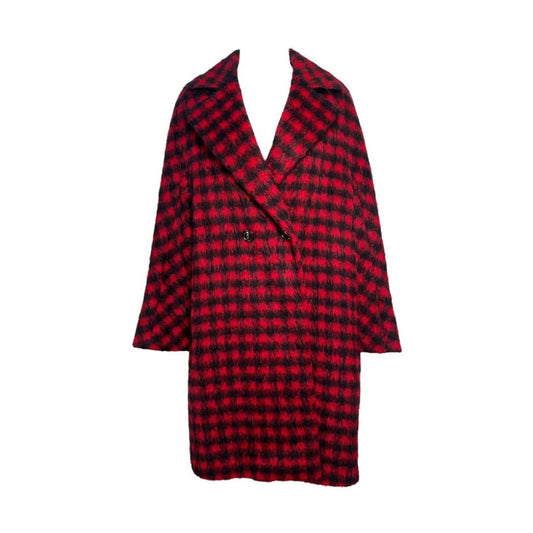 Max Mara Studio Gingham Wool Coat