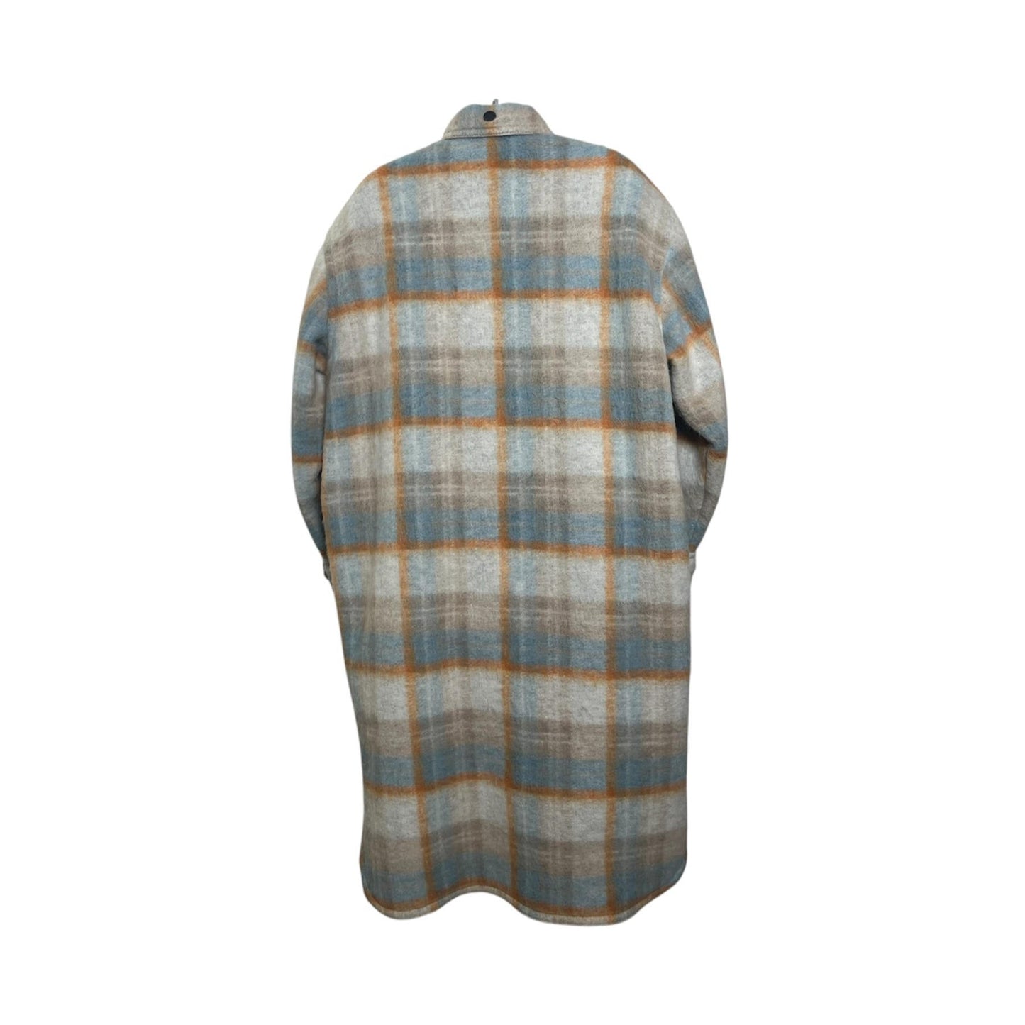 Moncler Grenoble Vanay Check Felted-Flannel Longline Jacket