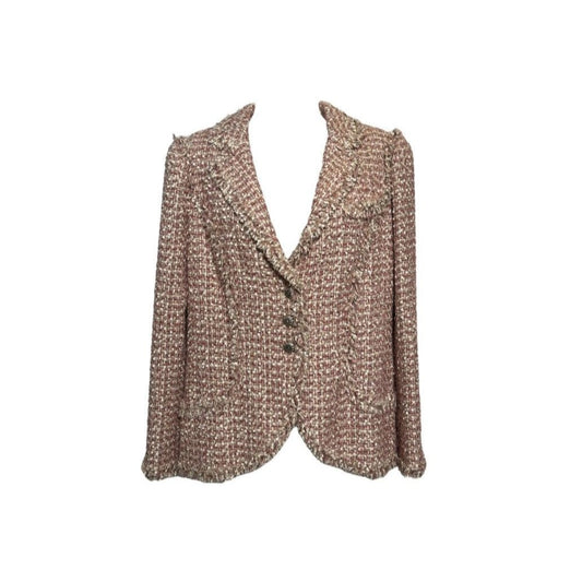 Chanel Cruise 2006 Metallic Boucle & Sequined Fringe Jacket