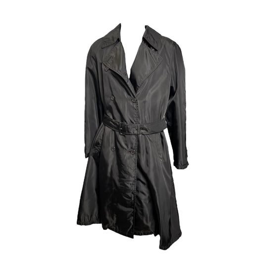 Prada Double Breasted Belted Trench Coat