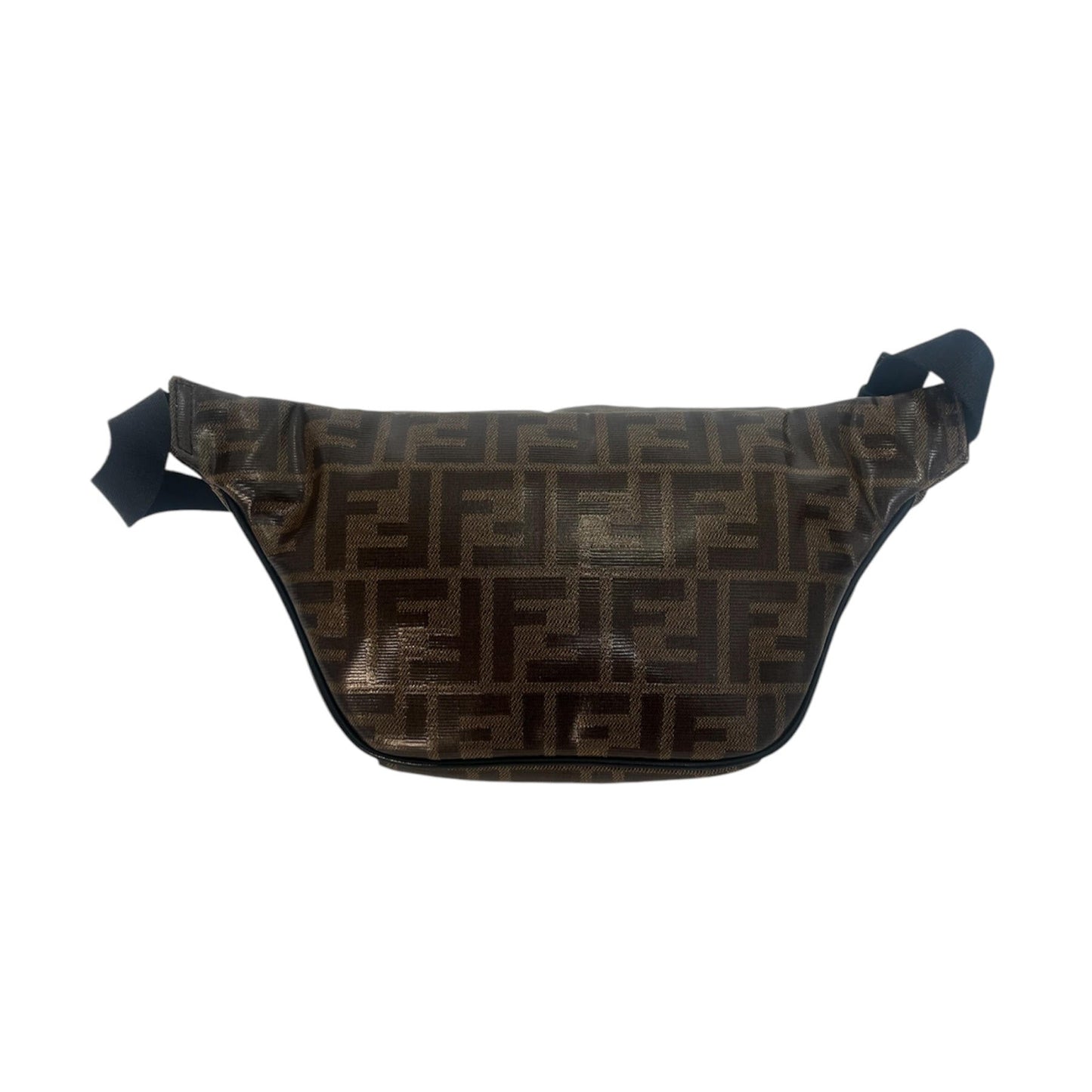 Fendi Glazed Fabric Vitello Century FF 1974 Belt Bag