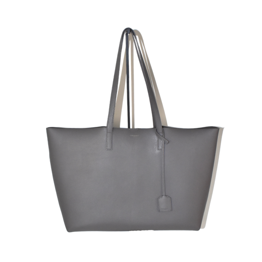 Saint Laurent Grey East/West Shopping Tote