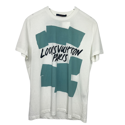 Louis Vuitton Graphic Hand Painted Logo T-Shirt