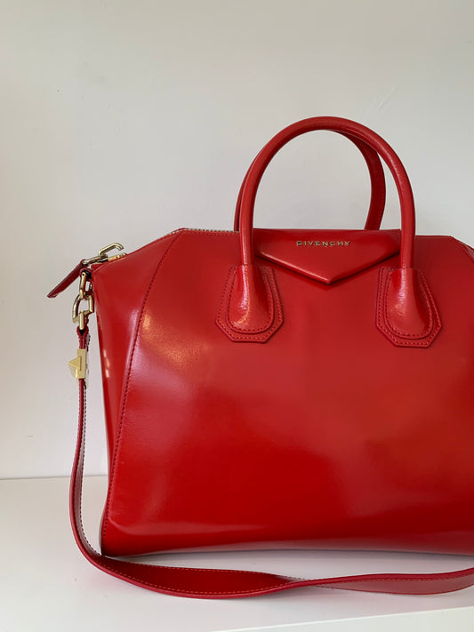 GIVENCHY Large Antigona Leather Satchel