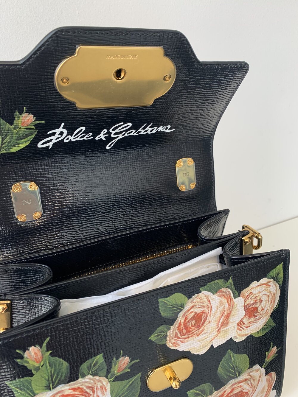 Dolce and gabbana flower bag best sale