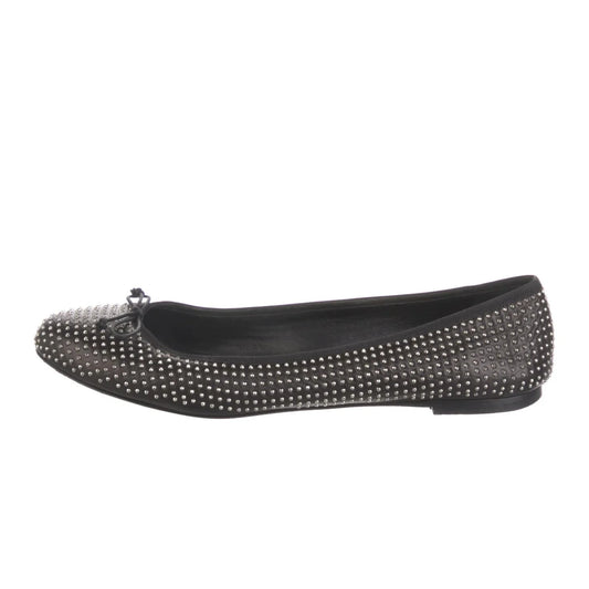 Saint Laurent Leather Studded Ballet Flats (Size 38)