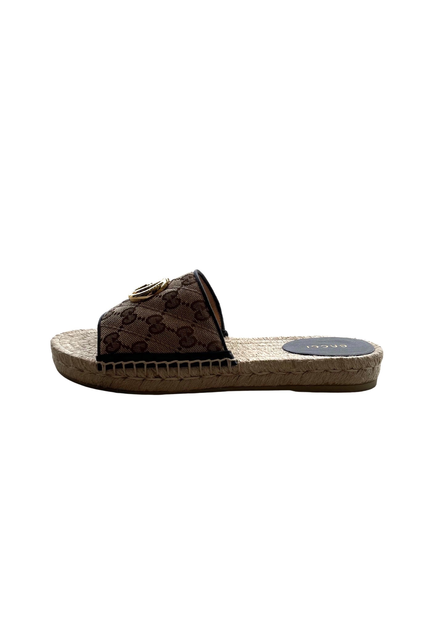 Pilar original gg discount canvas espadrille slide sandal