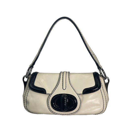 Prada Pattina Sottospalla Leather Shoulder Bag