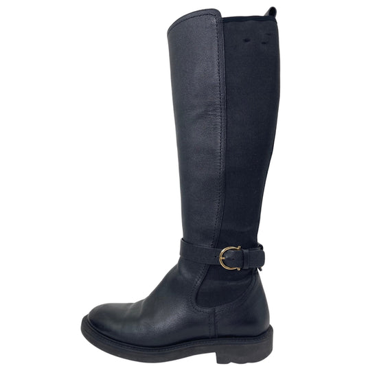 Ferragamo Leather Riding Boots (Size 37)