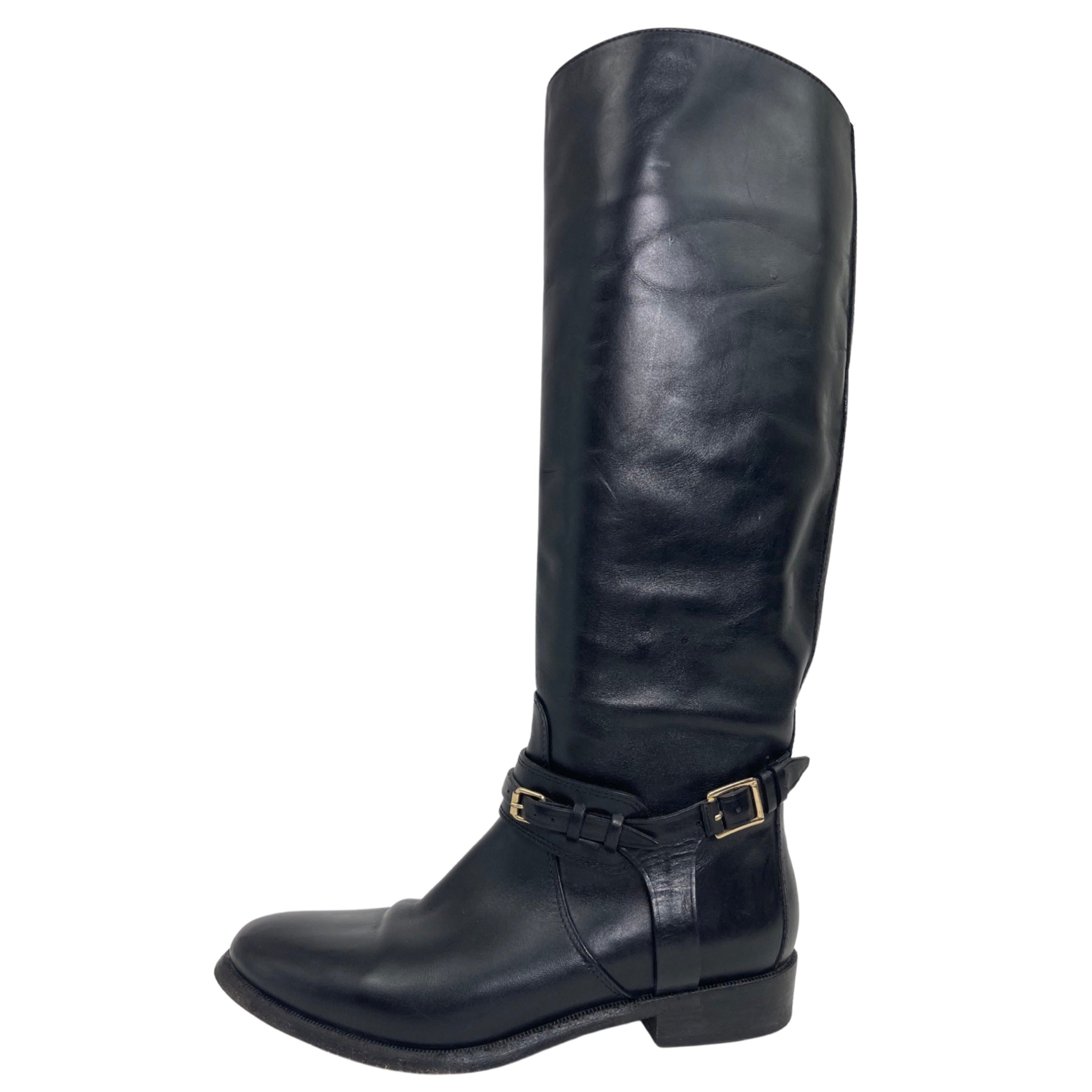 burberry leather riding boots