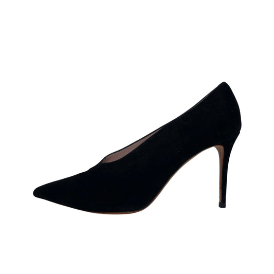 Celine V Neck Black Pumps (Size 41)